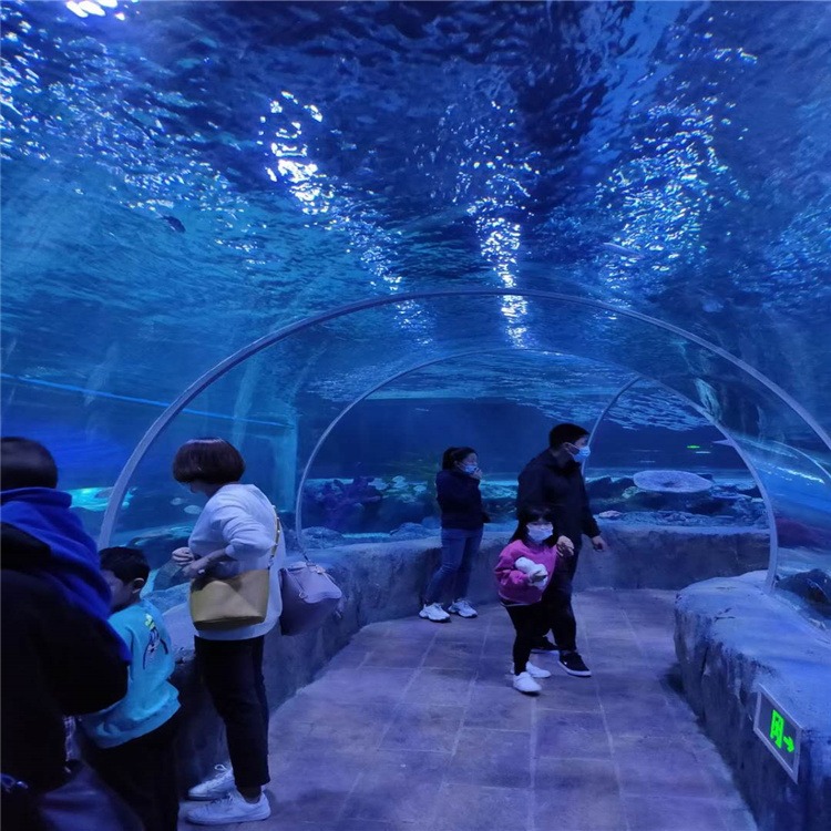 lanhu工厂直销专业定制大型亚克力鱼缸有机玻璃水族海水鱼缸图纸设计