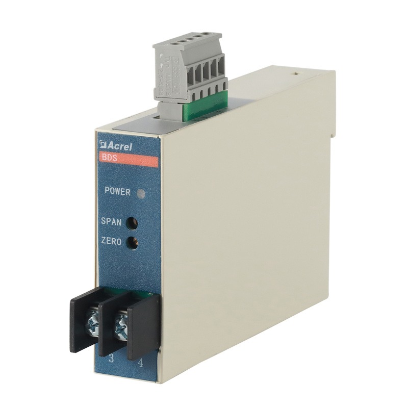 安科瑞BD-DI测量直流电流4-20mA模拟量输出0-5VDC信号输出TS35mm导轨式或螺钉固定厂家包邮