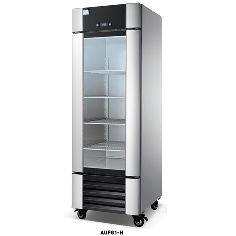 冰立方冰箱AUFG1-H 单门低温展示柜 冰立方玻璃门冷冻柜 商用立式冷冻冰箱