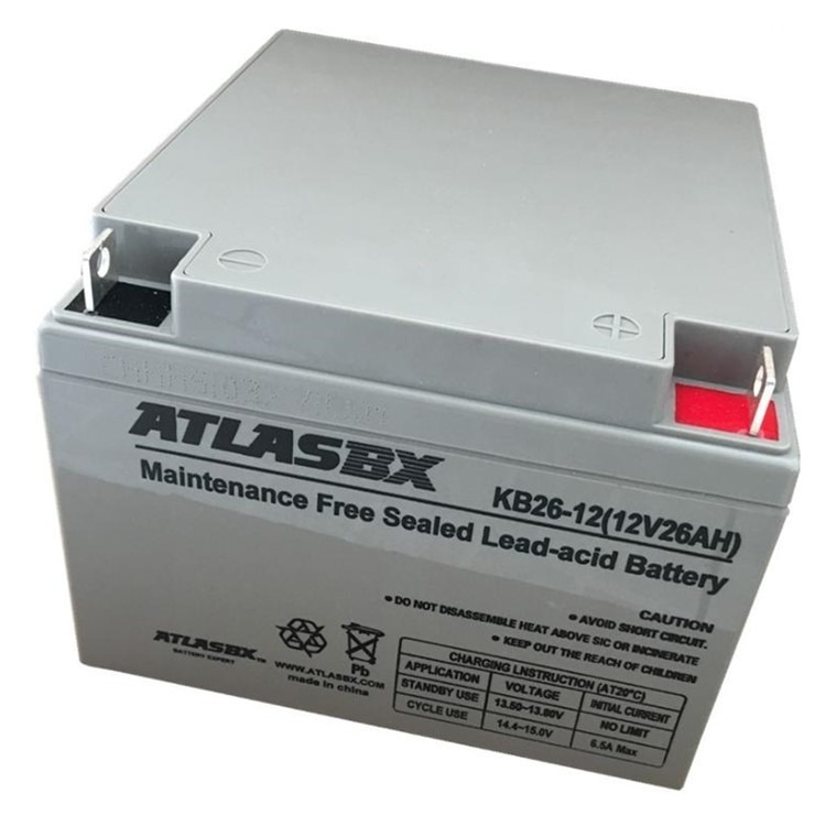 ATLASBX蓄电池KB26-12 12V26AH进口蓄电池报价
