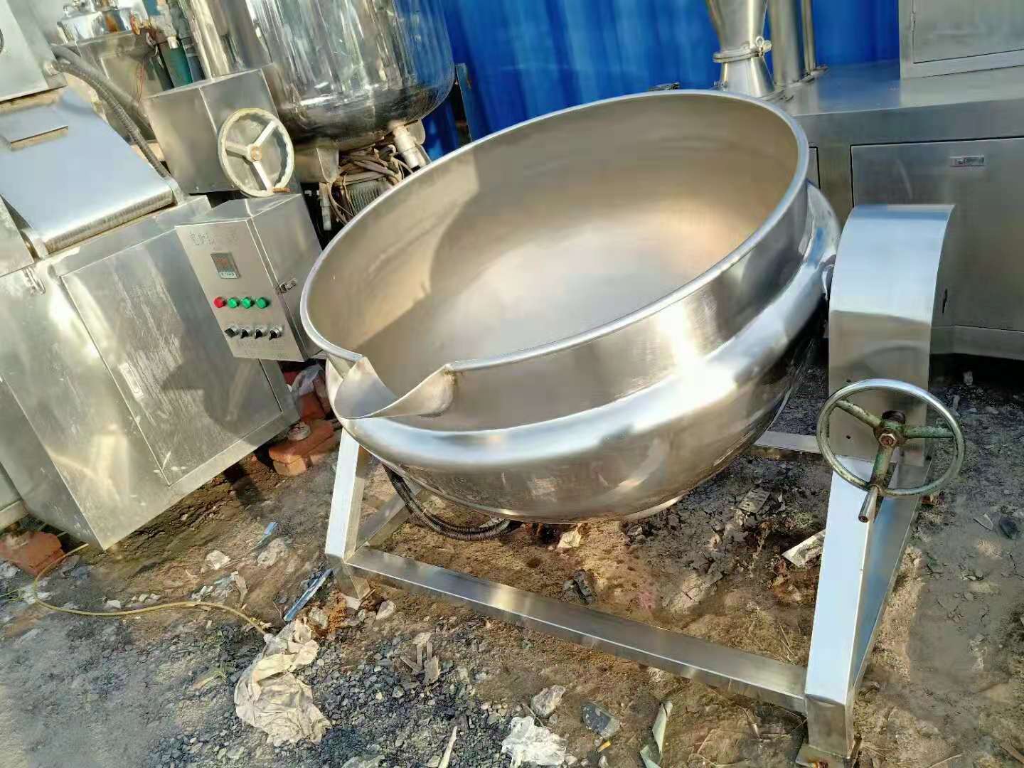 山东 二手搅拌锅 200升电加热夹层锅 价格不高