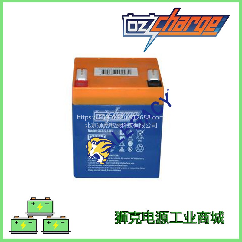 澳大利亚Ozcharge蓄电池（电瓶）OCB-26-12-GEL地板洗涤器 船舶电池图片