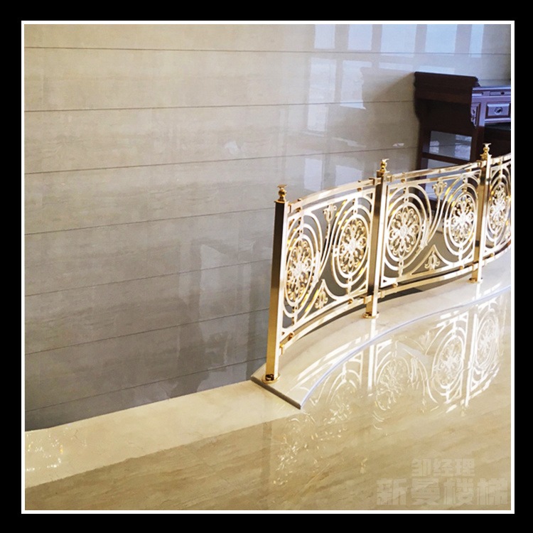 乐平铜单支楼梯护栏简约典雅铜质配件装饰