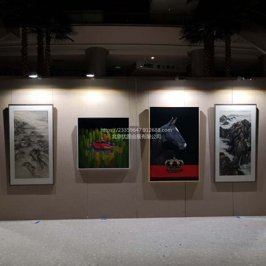北京博物館美術館展覽展墻掛畫吊畫鋁合金展板板墻無縫展板鋁合金框架租賃銷售