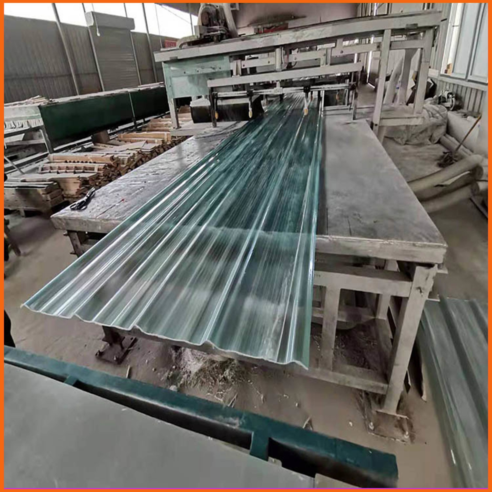 常德玻璃钢采光带 860型3.0毫米厚FRP透明瓦 玻璃纤维采光板生产厂家
