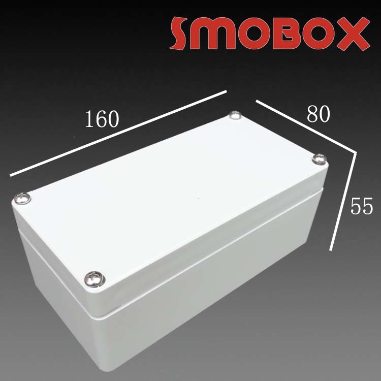 SMOBOX/司马 塑料防水盒LD-081605金属螺丝接线盒 防水分线盒 仪器仪表按钮盒 室内室外ABS新料生产厂家