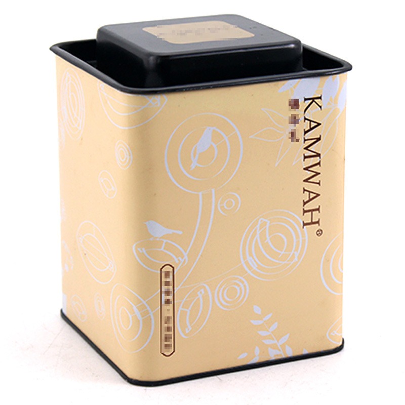 马口铁茶叶罐生产厂家 明前茶叶包装铁盒工艺 麦氏罐业 创意马口铁盒制作 正方形礼品铁罐加工