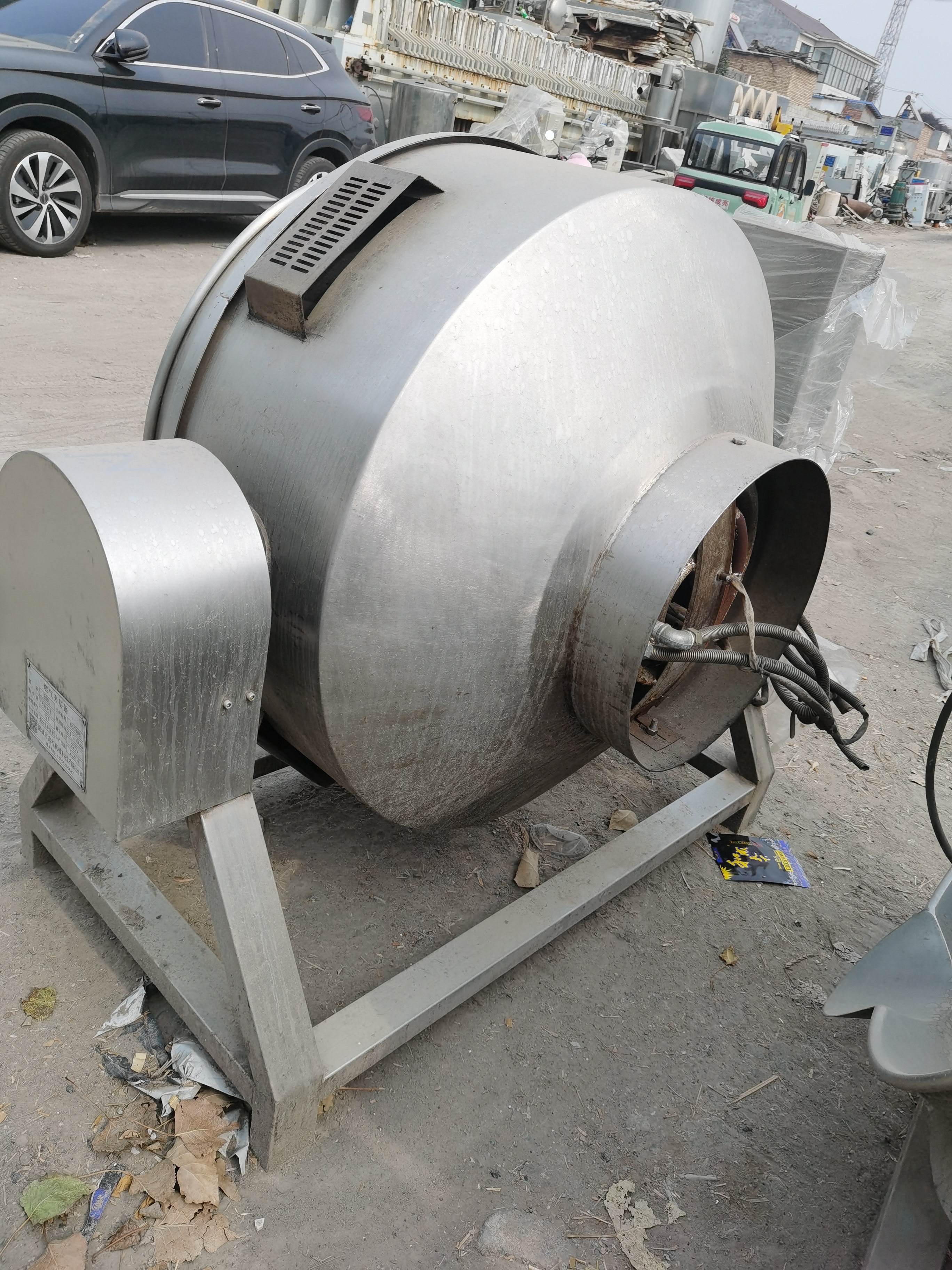 众泰达二手不锈钢蒸汽加热夹层锅搅拌锅500升