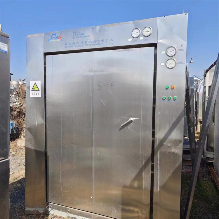 出售二手水浴式灭菌烘干柜 自动控温灭菌烘干柜 蒸汽式灭菌柜 建功回收