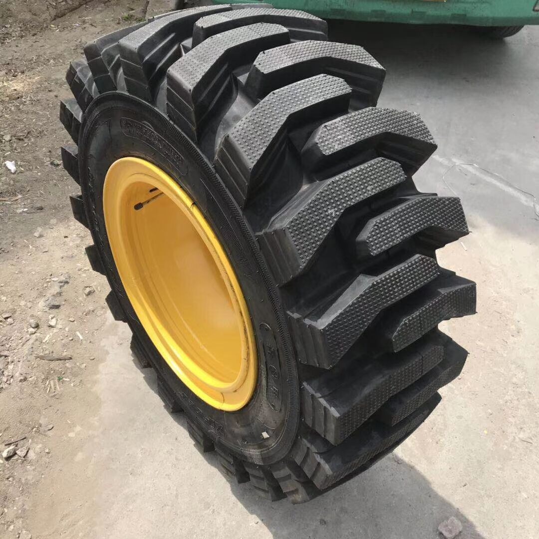 橡胶材质充气 铲车轮胎  半实心钢丝  低压充气轮胎  1000-16型号
