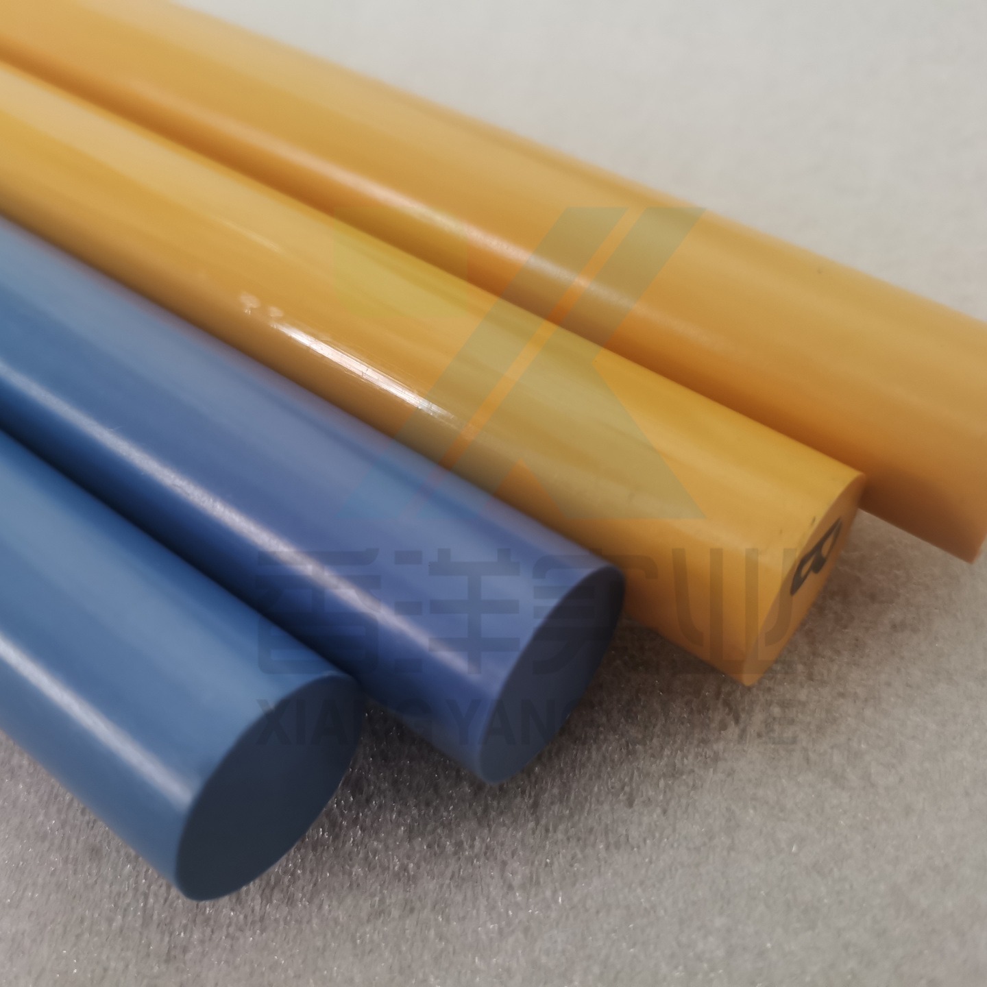 黄色 蓝色塑料棒 PPSU棒耐热耐氧化 蓝色PPSU棒医用手柄 黄色密封圈