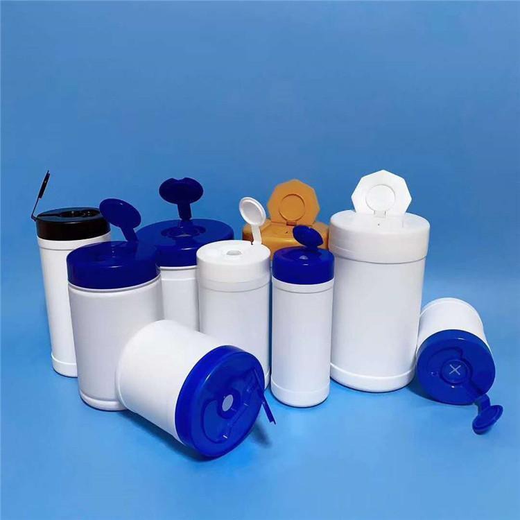 沧盛塑业 PET湿巾塑料桶 带盖密封湿巾桶 塑料湿巾桶