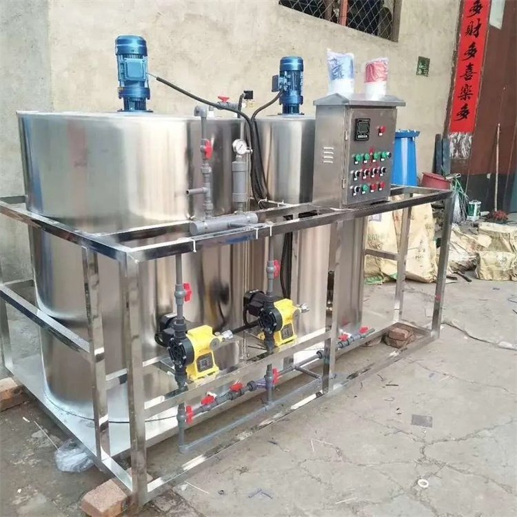 邦泰 自动加碱机 PH值检测设备 砖厂脱硫除尘双桶全自动加碱装置