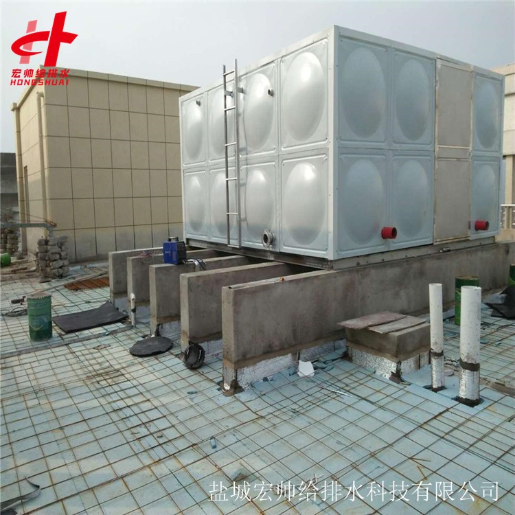 赣州W1.5/0.3-3HDXBF18箱泵一体化屋面泵站 箱泵一体化生产厂家 4m4m2m 宏帅给排水
