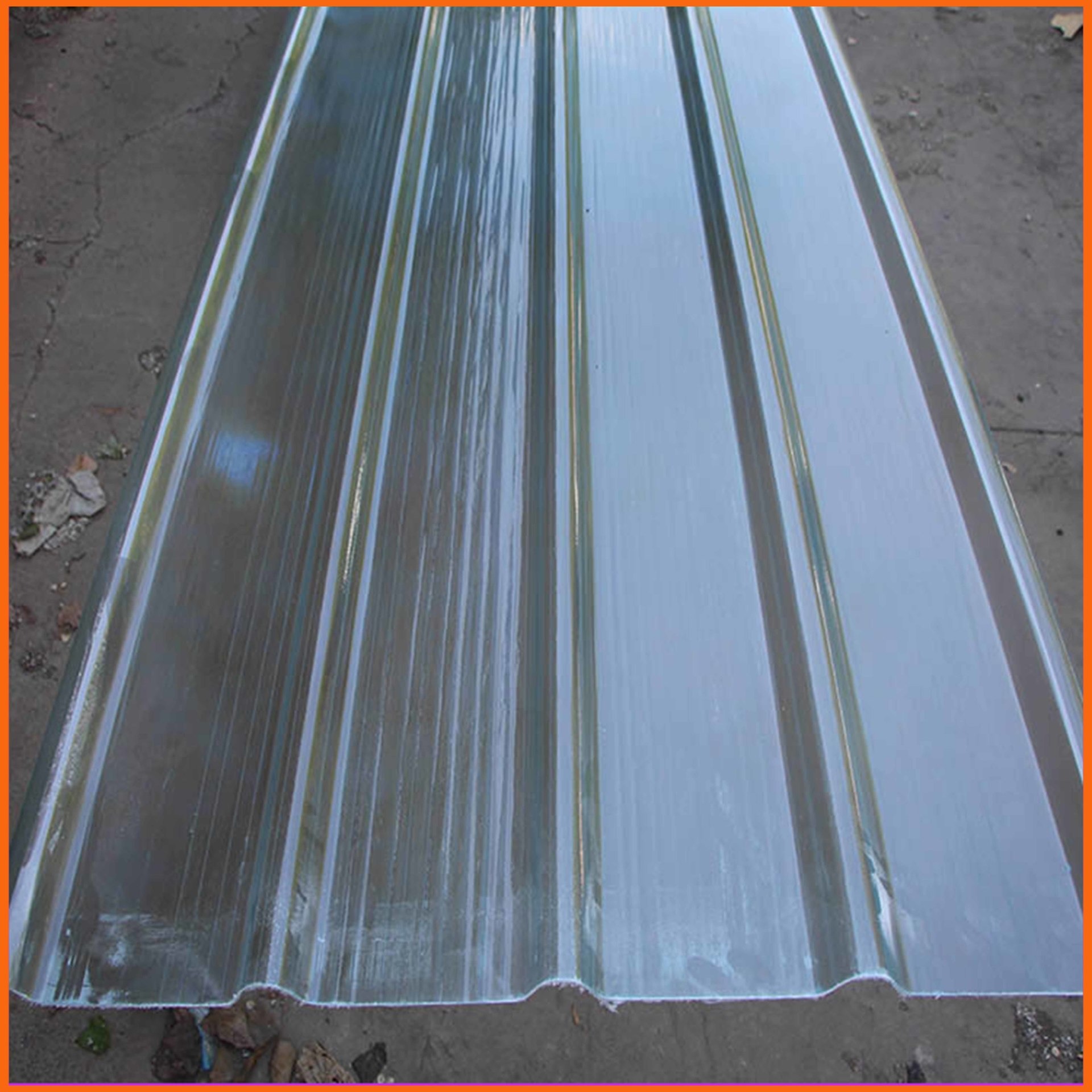 860型4.0毫米厚FRP透明瓦 萍乡玻璃钢采光带 波浪型透明采光板厂家