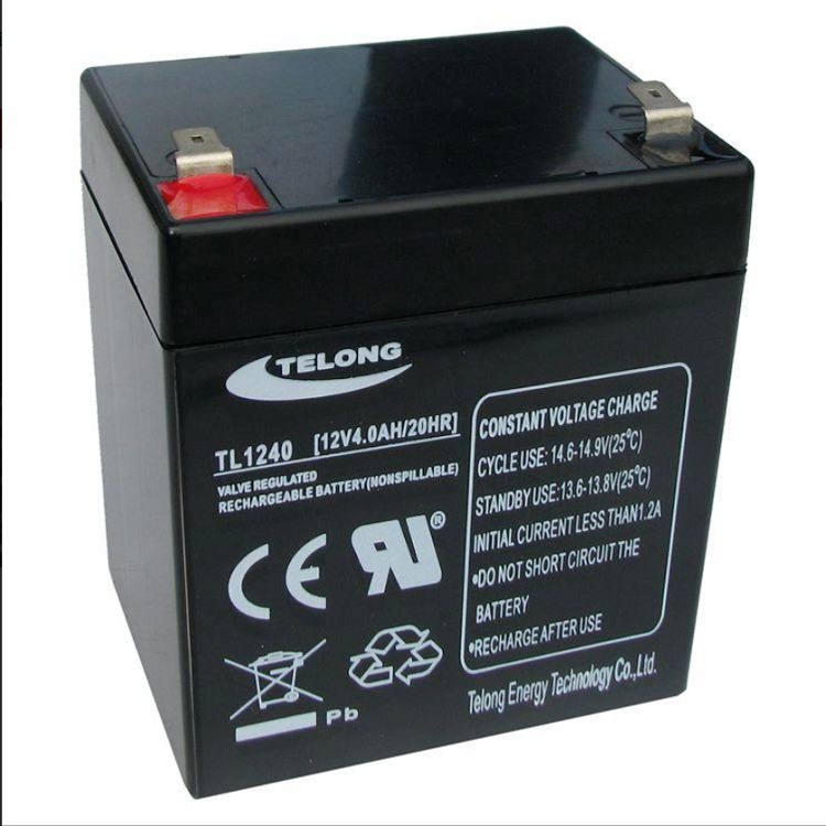 TELONG天龙蓄电池TL1240 12V4AH玩具车精密仪器配套电池图片