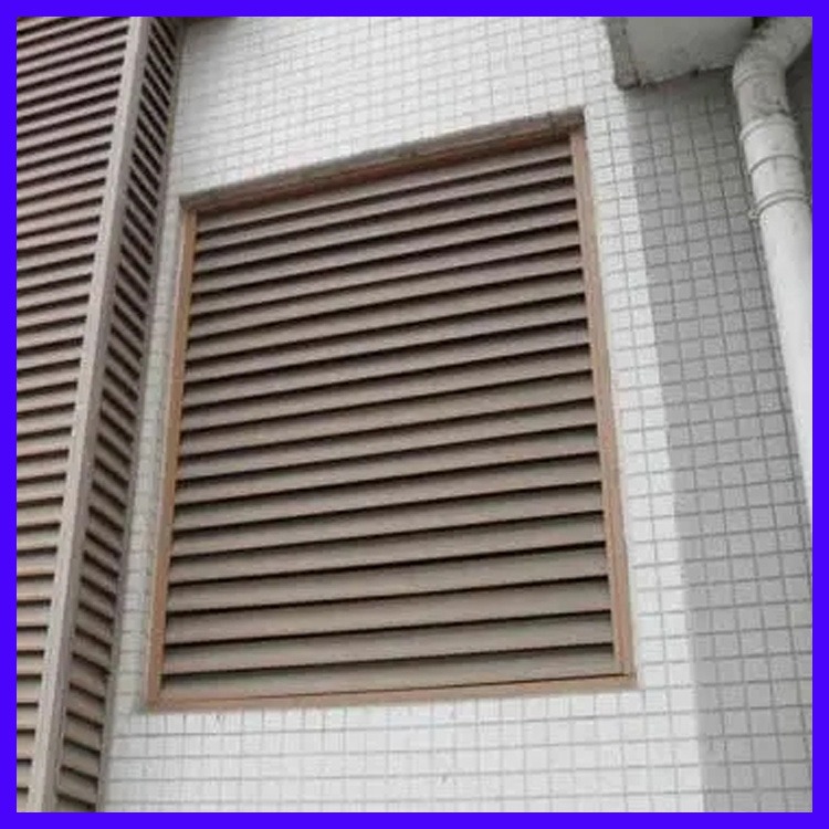 防雨通风可调节百叶窗 众翔 外墙防水防雨固定式 锌钢百叶窗型号图片