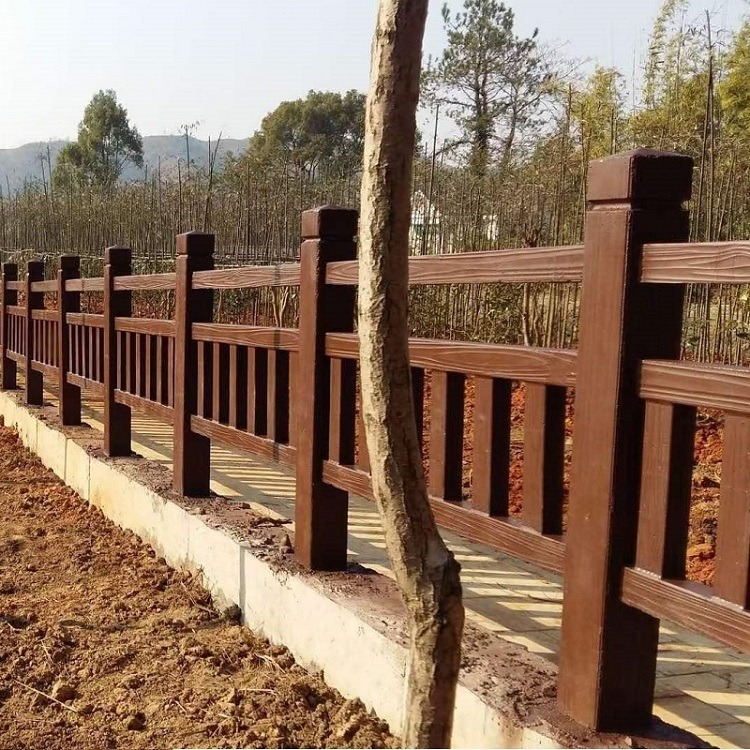 唐盛水泥仿木护栏 景观园林河道栏杆 邢台栏杆厂家 河道栏杆