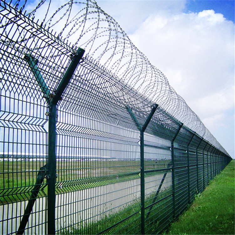 福嘉机场围界、铝包钢机场隔离网、菱形勾花铝包钢机场护栏