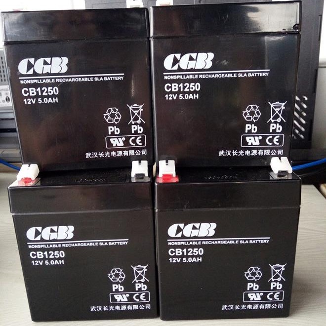 CGB长光蓄电池CB1250 12V5AH 应急照明 安防 直流屏电池 价格