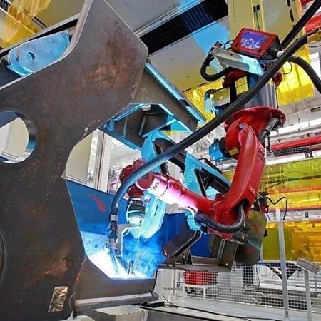 立式自动焊接机 立式焊接机器人 集装箱焊接机器人立焊工艺 立式自动化焊接设备 赛邦智能