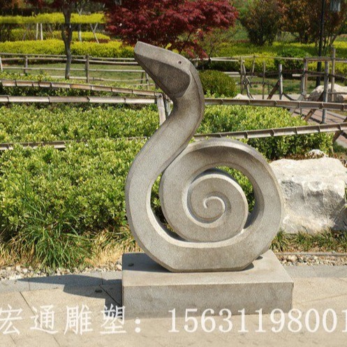 石雕蛇 汉白玉动物雕塑