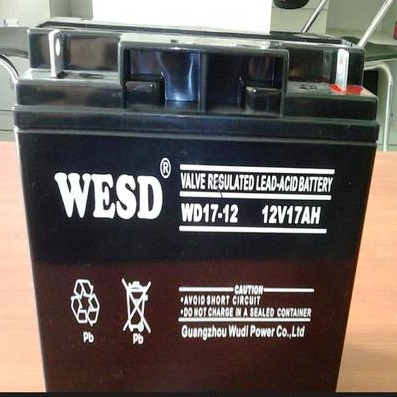 全新WESD蓄电池WD17-12 12V17AH直流屏 UPS EPS应急电源专用