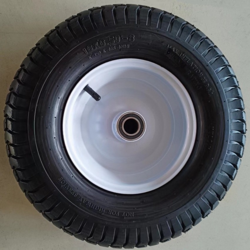 厂家直供16*650-8充气轮子  洗地机轮胎 高尔夫轮子 充气轮胎图片