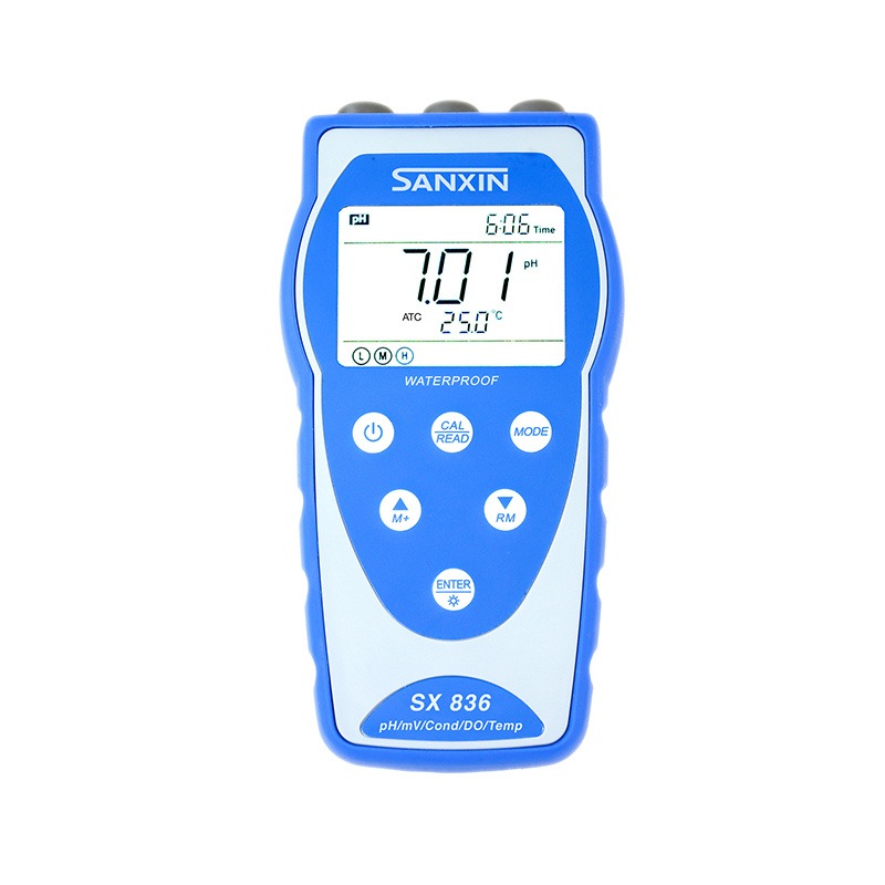 SX836便携式pH/电导率/溶解氧仪水溶液的pH、电导率和溶解氧水处理工程环保三信水质检测分析仪