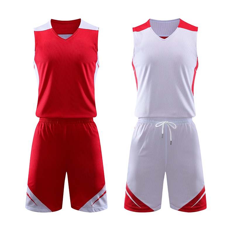 新款篮球服套装定做批发 厂销运动服篮球衣 成人球服定制图片