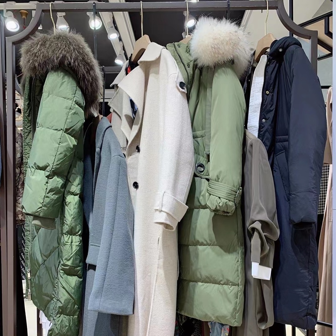 LiLY21秋冬商务休‬闲上海‬品牌女装折扣女装批发 外贸服装厂家双面呢外套大衣