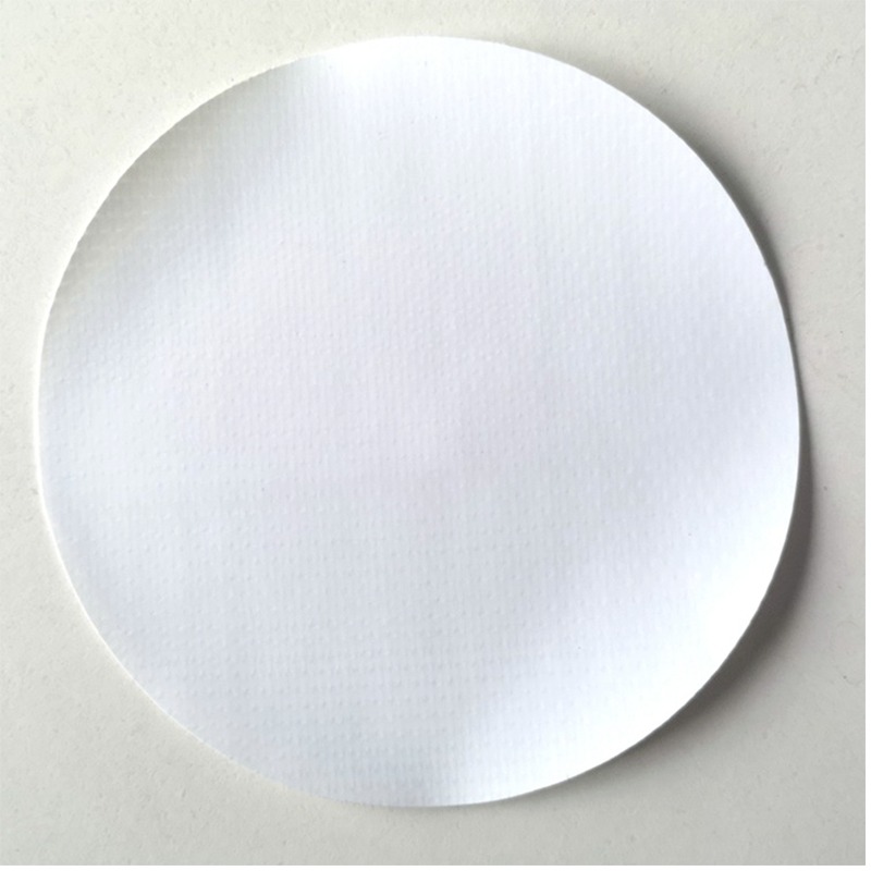 白色0.32mm一级防化服 二级防护服 防护服专用双面复合PVC夹网布