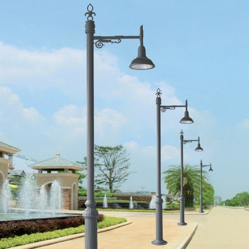 贺州梧州桂林来宾风景区庭院灯照明单头单臂庭院灯杆柱批发35W照明灯具