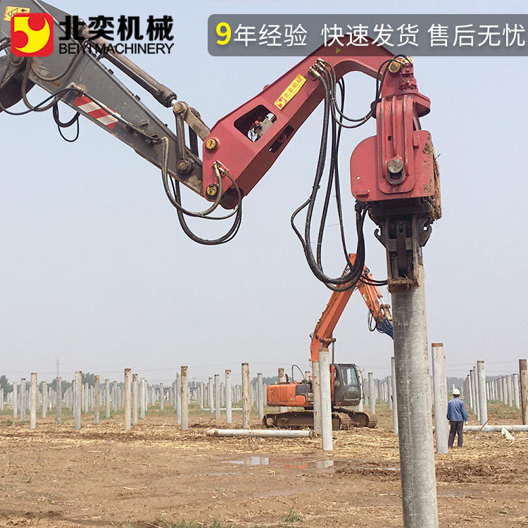 邯郸 钢板桩静压桩机 钢板桩机 高频振动打桩机 北奕厂家制造