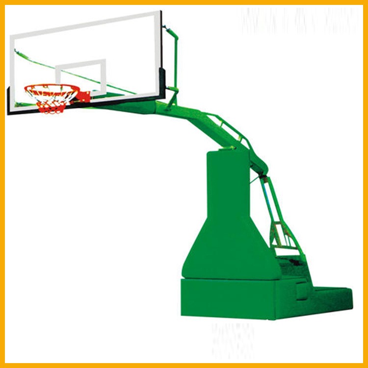 钢化玻璃篮球架 隆胜体育 户外移动篮球架 学校固定篮球架