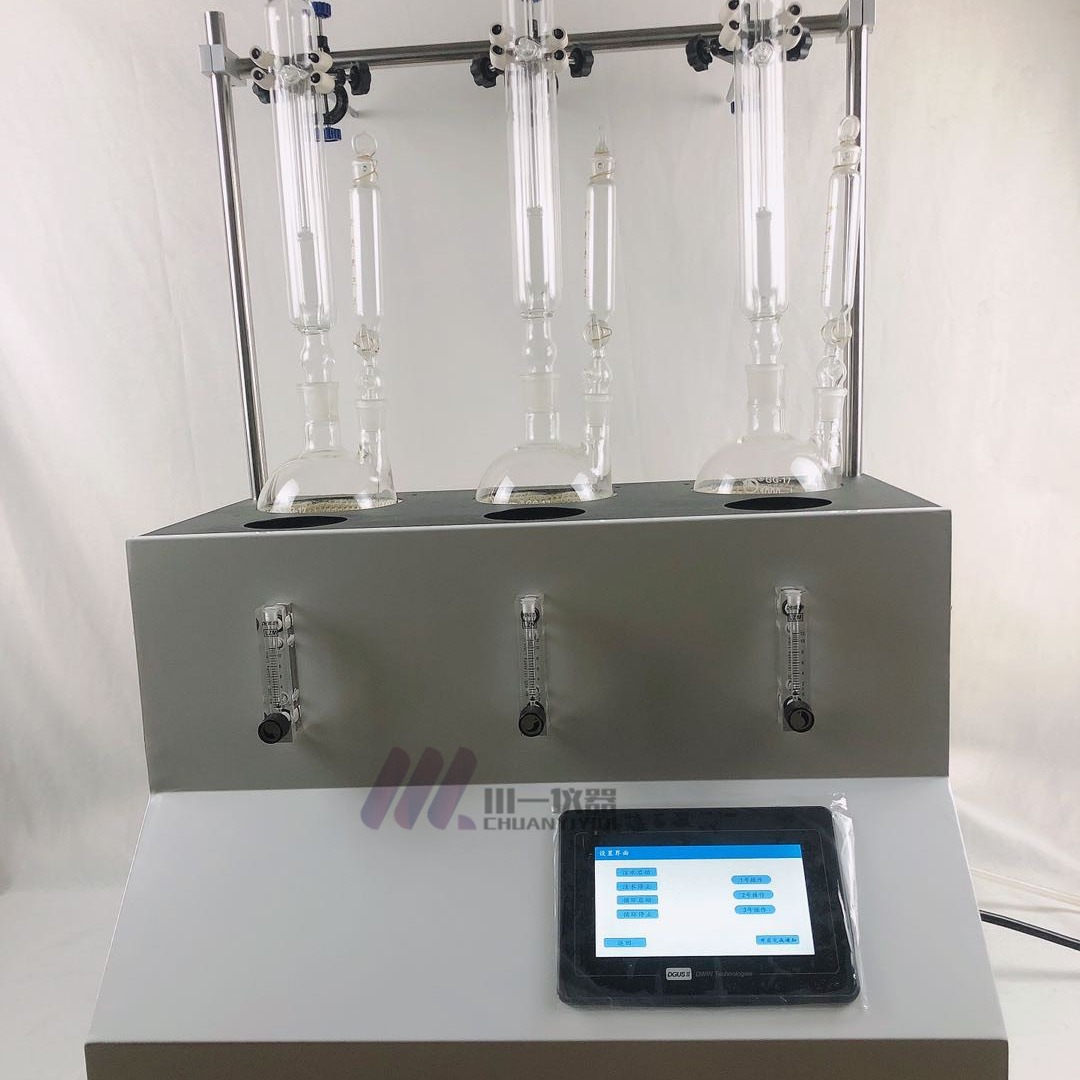全触屏控制二氧化硫蒸馏仪CYSO2-6Y实验室蒸馏萃取装置