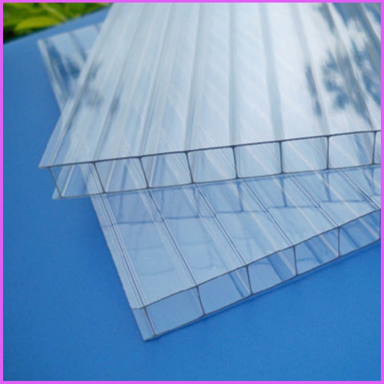 郑州透明空心阳光板 双层8毫米阳光板 窗户用PC阳光板生产厂家