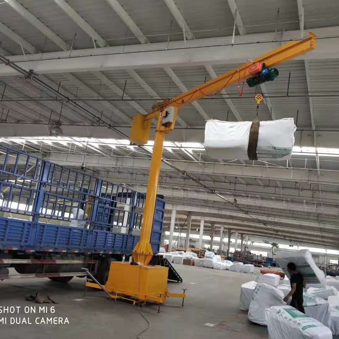 小型电动单臂吊 1吨悬臂起重机 2吨电动独臂吊 180度270度360度电动手动旋转