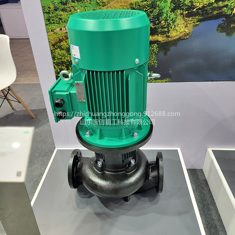 智创  DN管道泵 单吸单级立式离心泵 便携式管道泵 轻便式管道泵图片