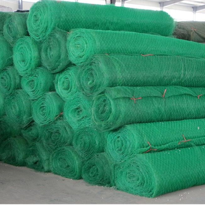 泰安巨匠 绿色三维植被网 三层三维植草网 护坡 绿化用