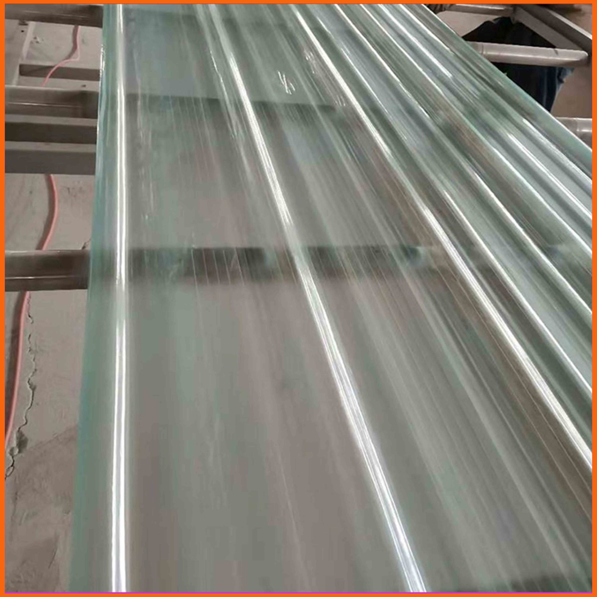 石嘴山玻璃纤维阳光板 聚氨酯玻璃钢采光带 FRP透明瓦生产厂家