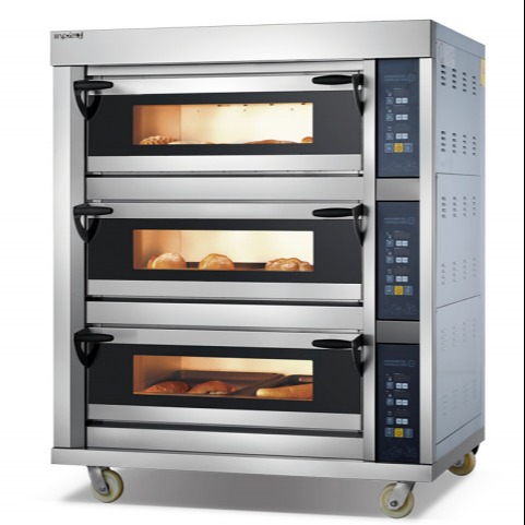 美厨烤箱商用大容量蛋糕烘焙披萨电烤炉工程款智能电烤箱双玻璃大视窗MGE-1Y-2
