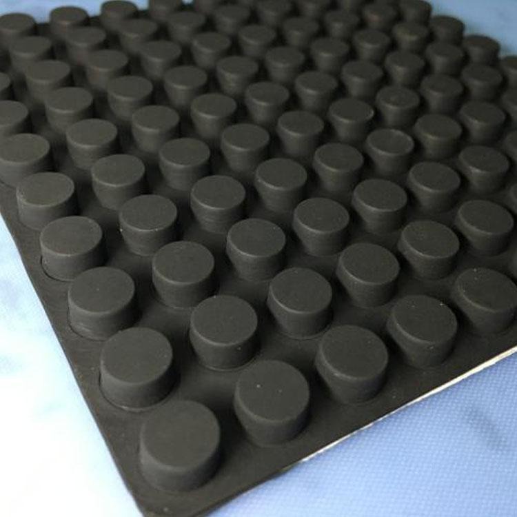 海晨供应钉型橡胶减震板 氯丁橡胶垫块 钉型氯丁橡胶隔减震垫