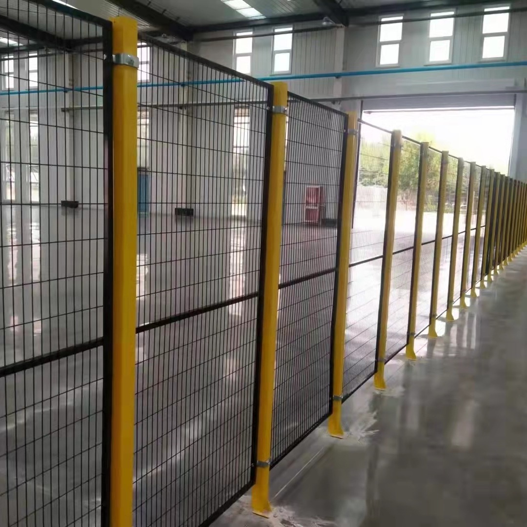 现货车间隔离网仓库可移动带门隔离网围栏网钢丝网