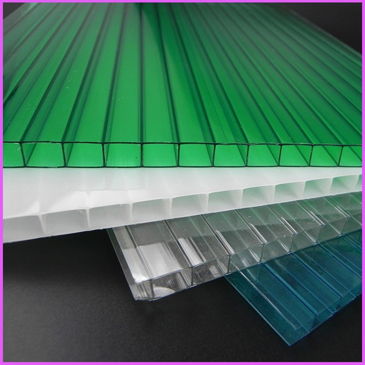 六盘水双层PC阳光板 10mm乳白色PC阳光板 防紫外线中空阳光板图片