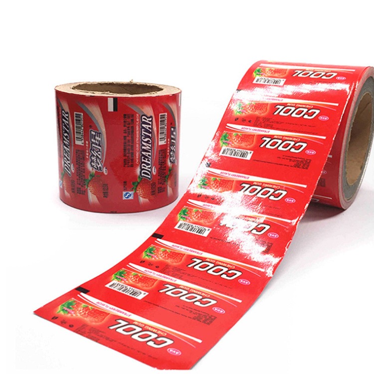 龙硕定制做opp广告印刷磨砂卤味咖啡面包零食品包装镀铝箔塑料卷膜卷材