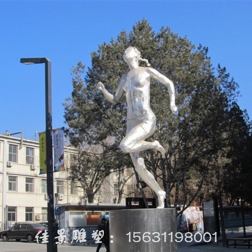 不锈钢跑步雕塑不锈钢人物雕塑图片