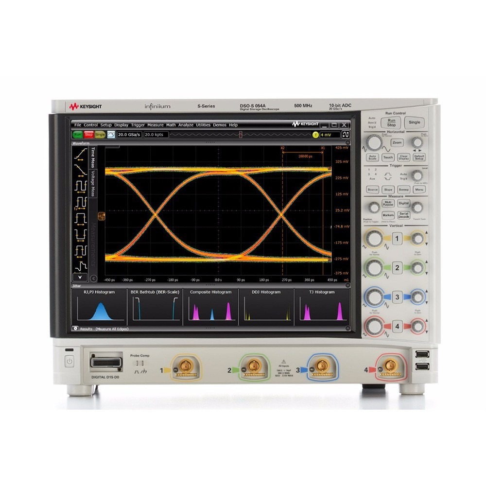 是德科技DSOS054A高清晰度示波器：500 MHz，4个模拟通道