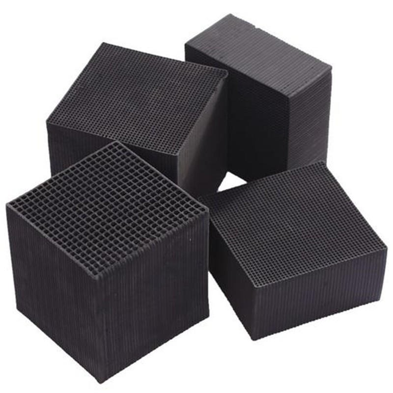 蜂窝活性炭  吸甲醛废气处理工业专用 大孔防水活性炭方块蜂窝砖  昌奇