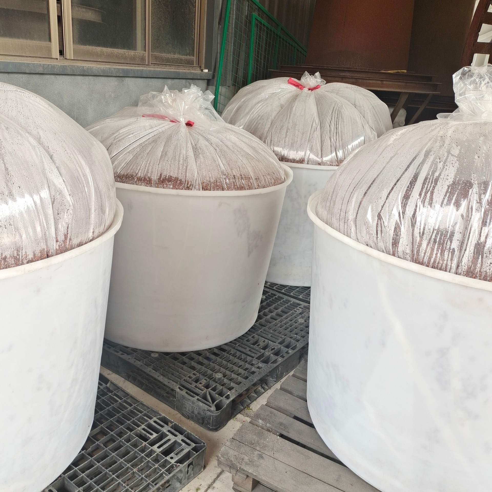 食品级1立方塑料泡菜桶 牛筋PE敞口腌制桶防腐蚀耐酸碱
